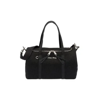 MIU MIU Fabric Shoulder Bag, Crossbody Bag, Handbag Women's Black