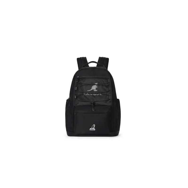 KANGOL Nylon Fabric Backpack Medium Size Unisex Ivory White/Milk Tea Apricot/Burgundy/Black/Khaki-15