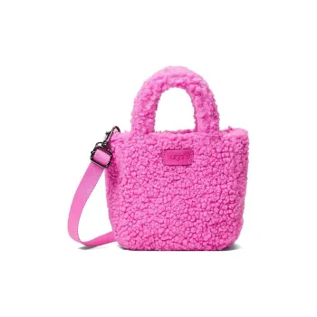 UGG Polyester Blend Sherpa Handbag Shoulder Bag Crossbody Bag Small Size Women's Rose Red