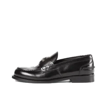 Roberto Cavalli Logo-plaque Leather Loafers