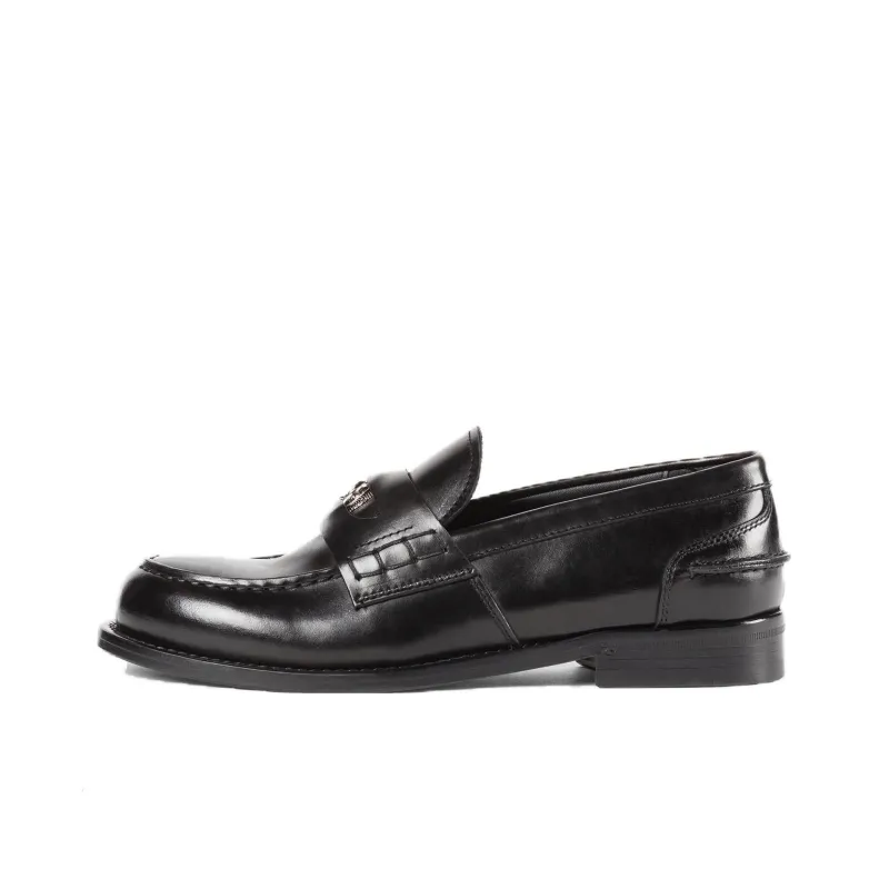 Roberto Cavalli Logo-plaque Leather Loafers-0
