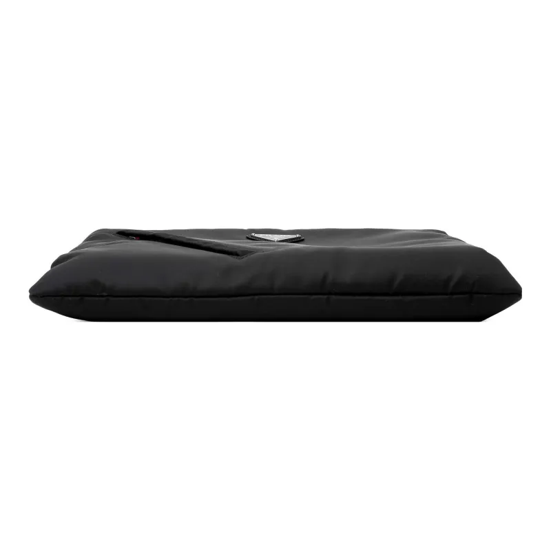 PRADA Nylon Clutch Regular Women's Black-5
