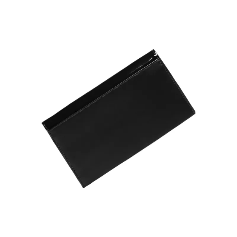 Maison Margiela Cow Leather Wallet Medium Size Women's Black-3