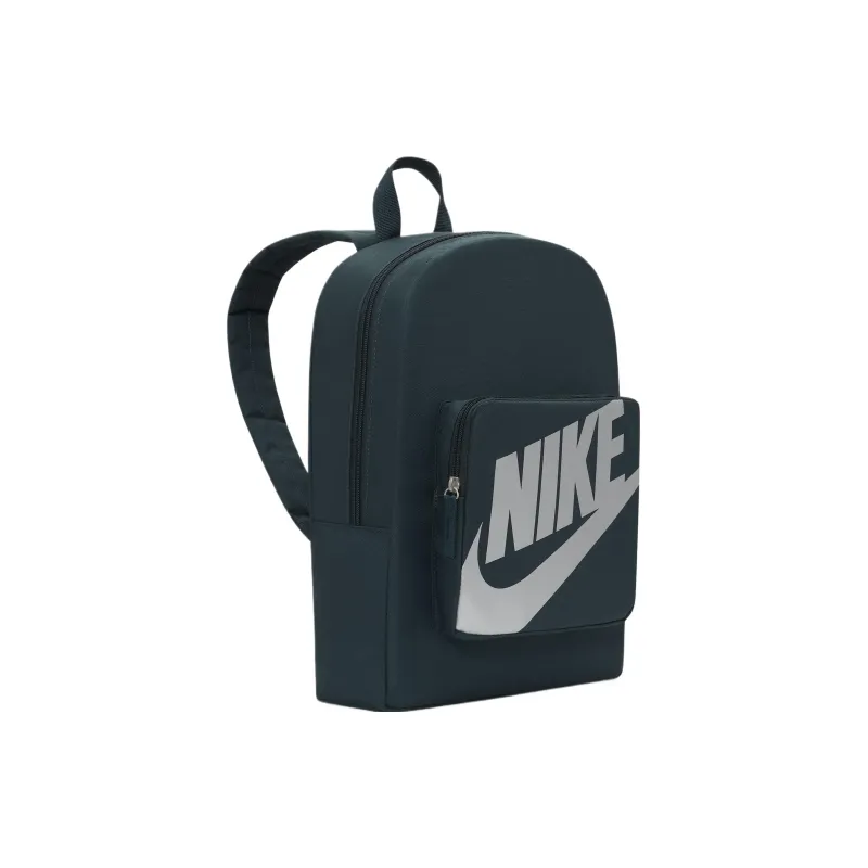 Nike Polyester Backpack Regular Men's Deep Jungle & Metallic Silver-1