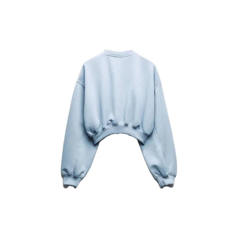 ZARA Sweatshirt Women's Light Blue-1