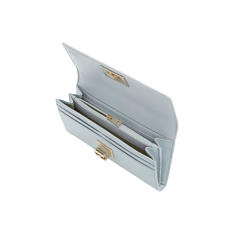 Furla 1927 Collection Leather Wallet Women's Gray-3