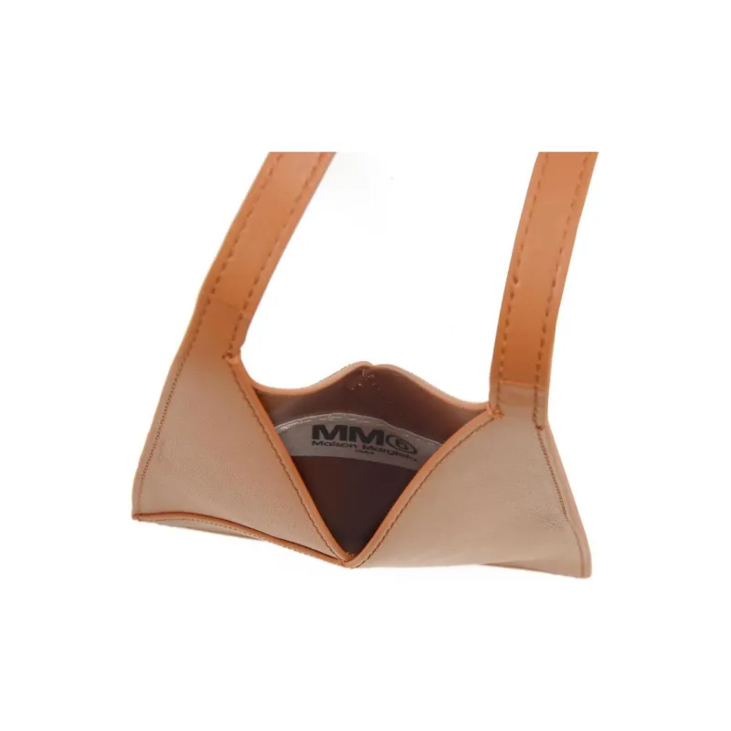 MM6 Maison Margiela Calfskin Handbag Shoulder Bag Women's Brown-3