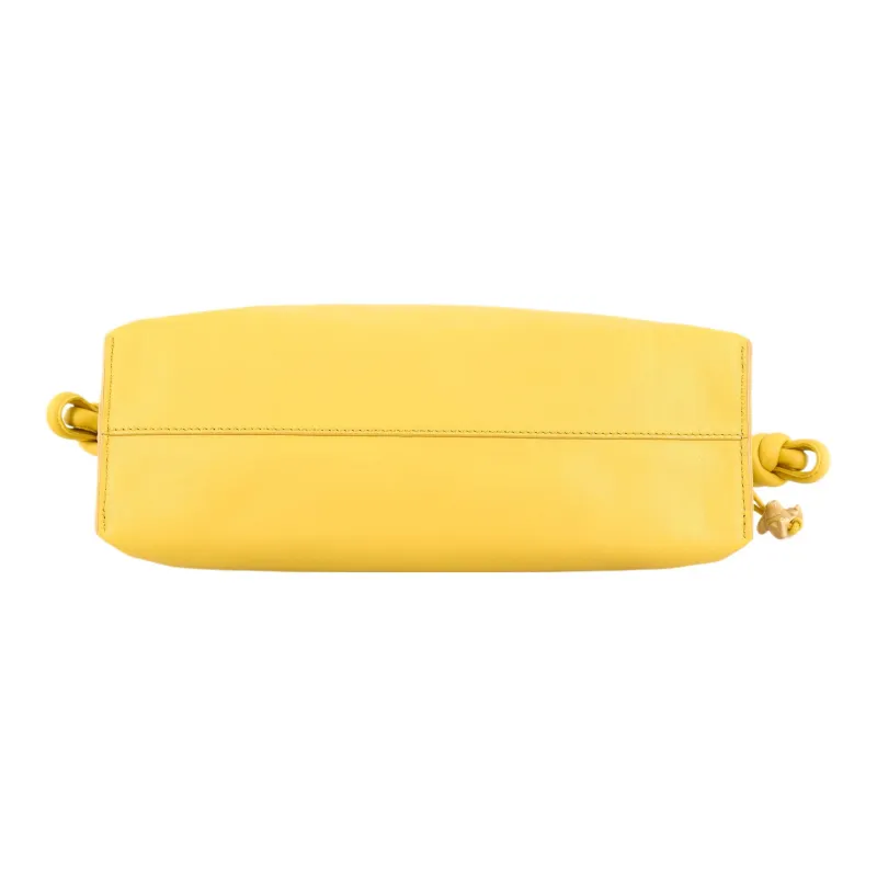 LOEWE Flamenco Clutch In Nappa Calfskin Pale Yellow Glaze-6