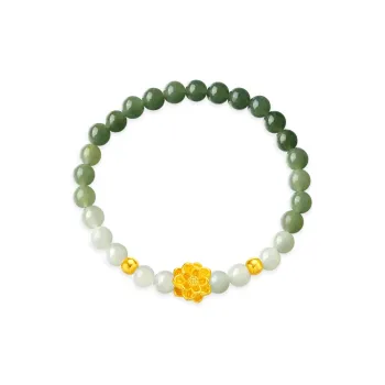 ZXIN JEWELRY Hetian Jade Bracelets Pale Greenish White Jade Unisex