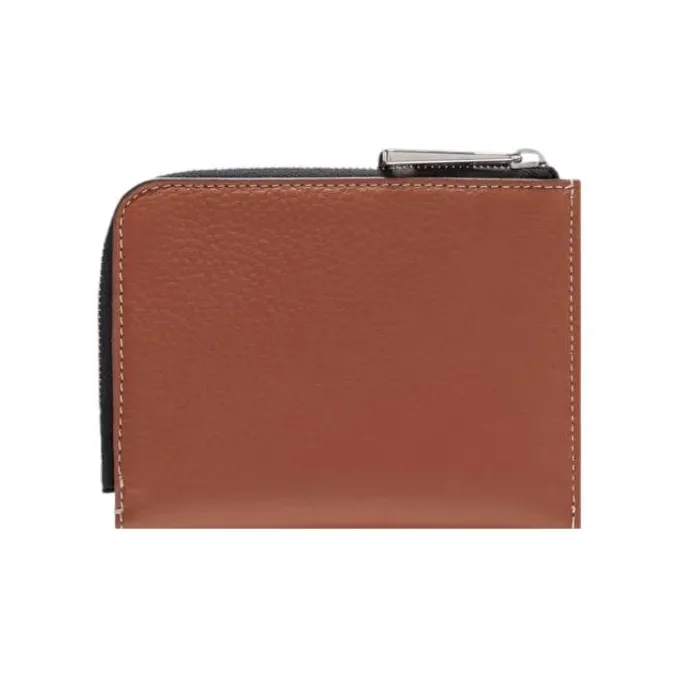Moncler PALM ANGELS Collaboration Soft Calfskin Card Holder Men's Brown-1