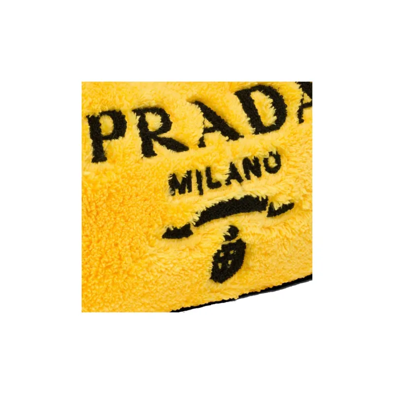 PRADA Re Edition Fabric Hobo Shoulder Bag Handbag Mini Women's Yellow-3