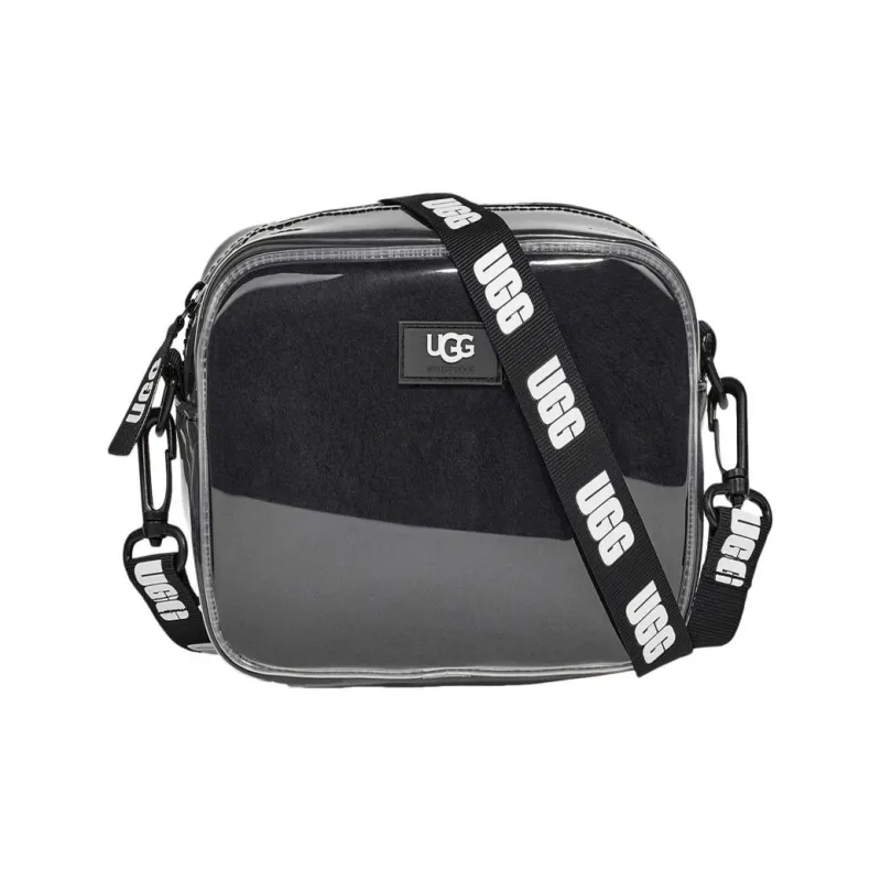 UGG Sheepskin Small Square Bag Crossbody Bag Shoulder Bag Women's Black-0