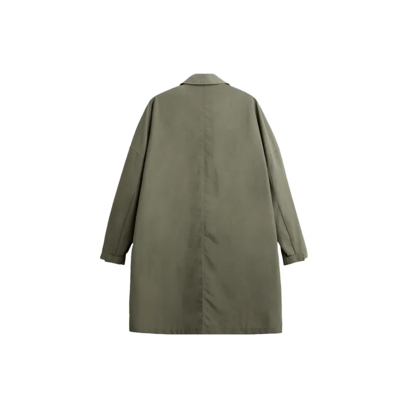 ZARA Trench Coats Men Khaki-1