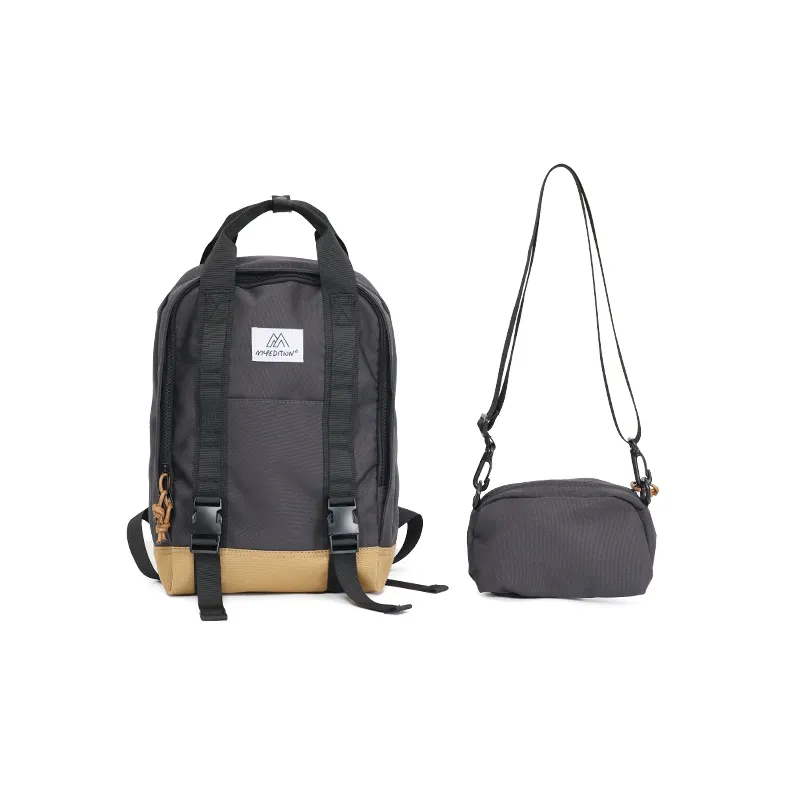 MYEDITION Durable Oxford Multi Purpose Backpack Student Backpack Small Size Unisex Multicolor-3