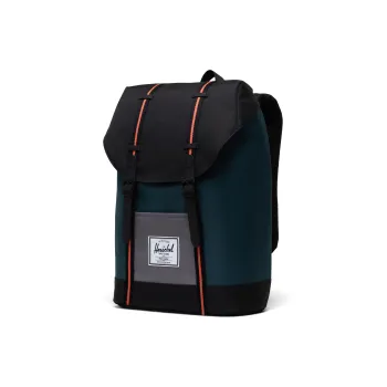 Herschel Polyester Backpack Large Size Unisex Deep Forest Green