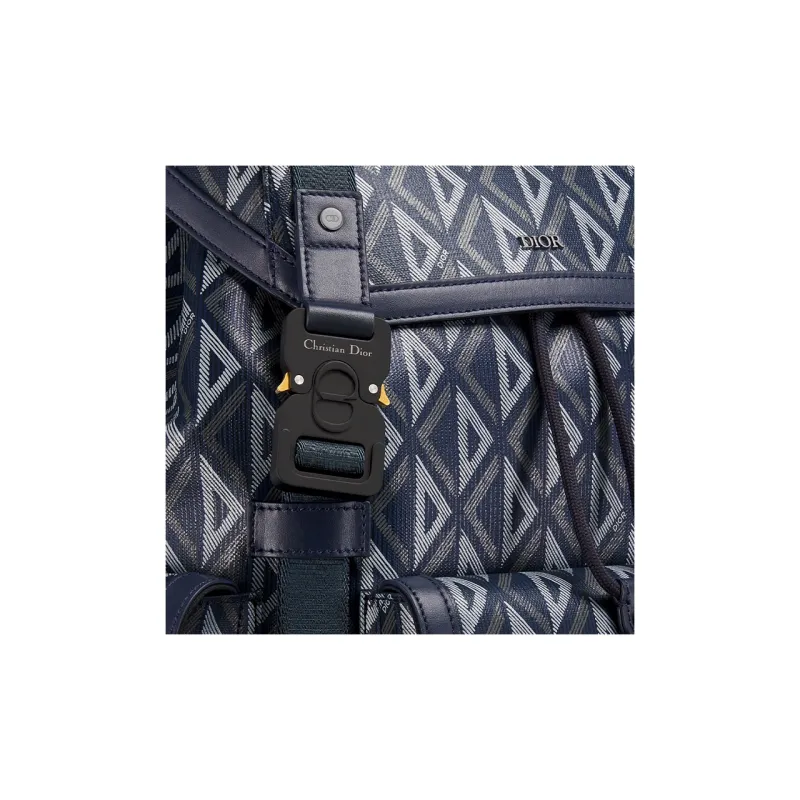 DIOR Hit The Road Canvas Backpack Medium Size Unisex Navy-4
