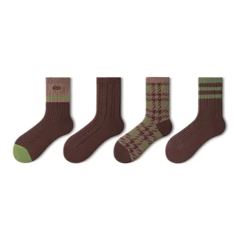 Primeet Mid Calf Socks Women's 4 Pack