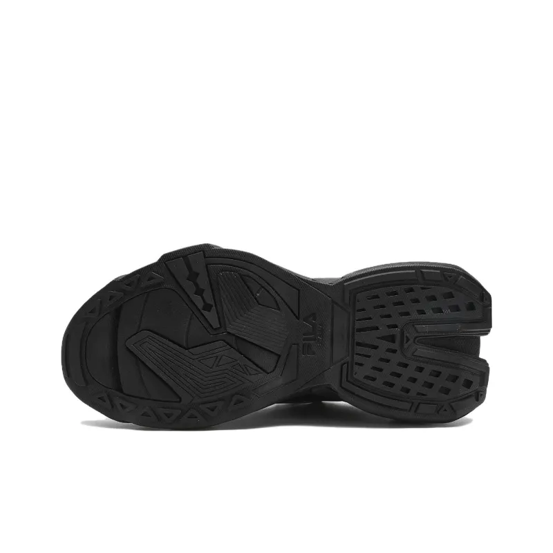 FILA FUSION TI 22 Anti Slip Wear Resistant Low Top Casual Shoes Men's Black-4