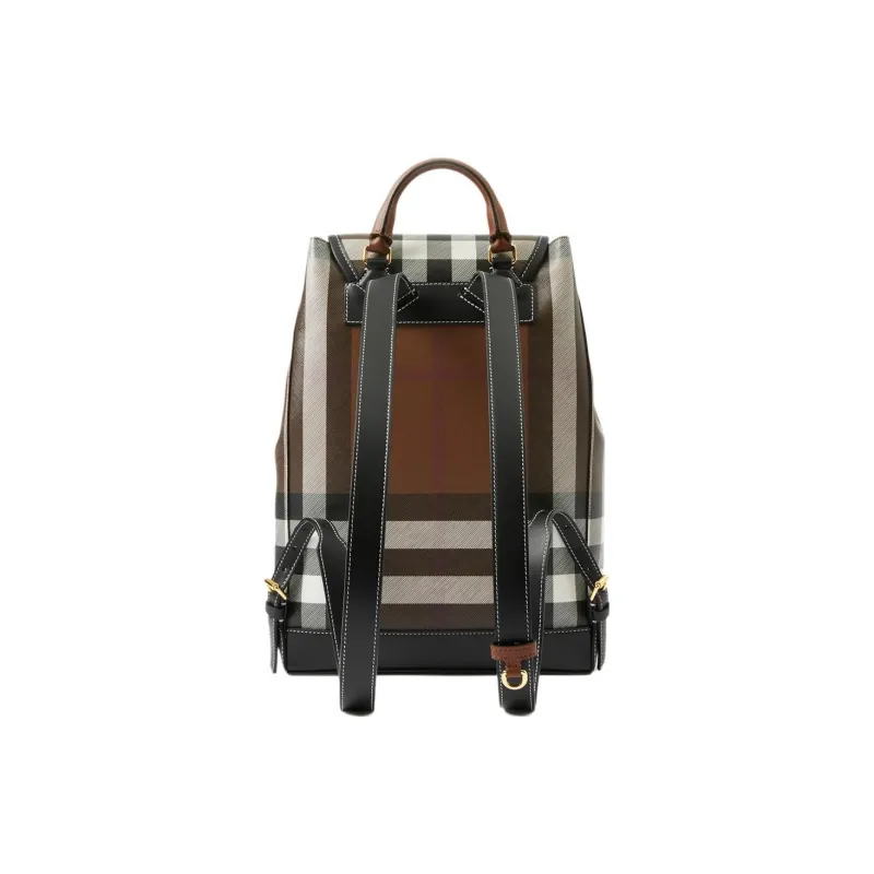 Burberry Calfskin Backpack Women's Dark Birch Brown-2