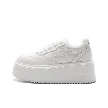 STELLA WEISZ Skateboard Shoes Women's Low Top White/Yellow Brown/Black