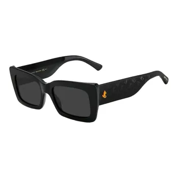 Jimmy Choo Plastic Rectangular Sunglasses Women's Black