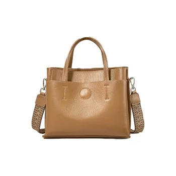 Espin Top Grain Cow Leather Bucket Bags Shoulder Bags Women's