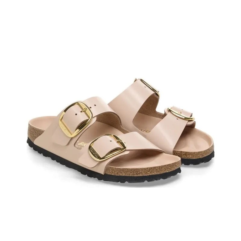 Birkenstock Arizona Big Buckle Nubuk Leather Narrow Fit 'Soft Pink' Women's-2