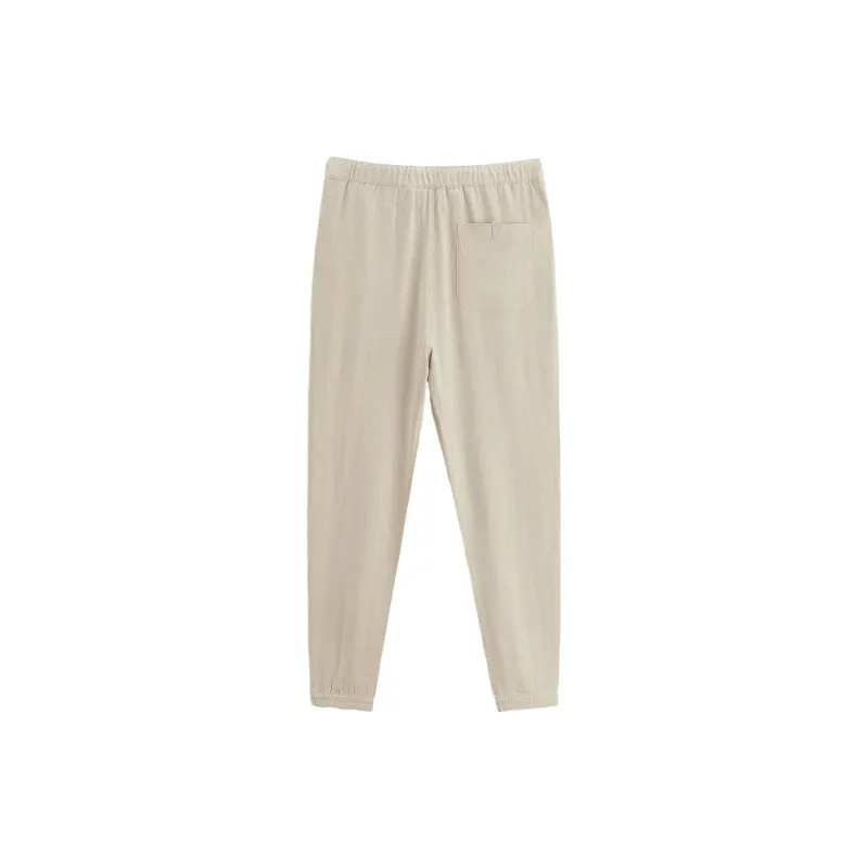 ZARA Casual Pants Men's Light Beige Yellow-1
