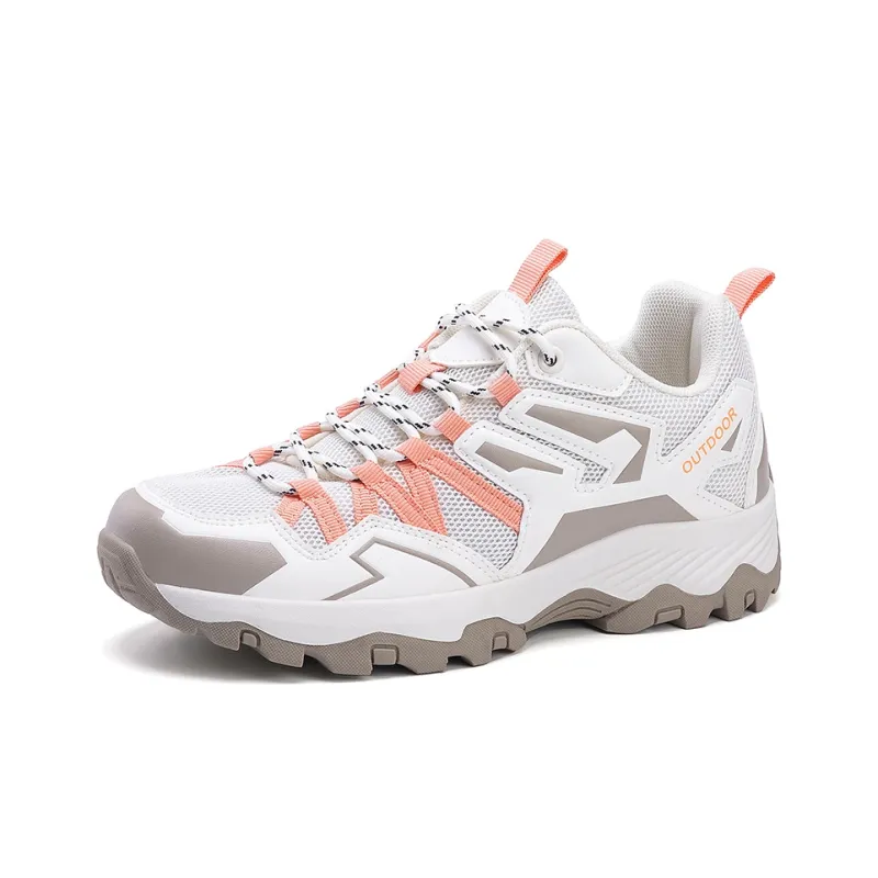 GESENLANG Slip Resistant Breathable Low Top Casual Shoes Women's Beige Pink-2