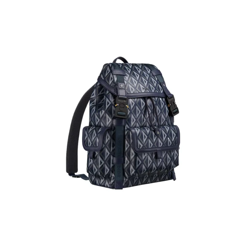 DIOR Hit The Road Canvas Backpack Medium Size Unisex Navy-1