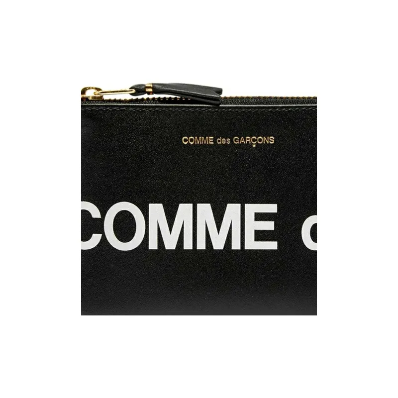 CDG Cow Leather Wallet Unisex Black-3