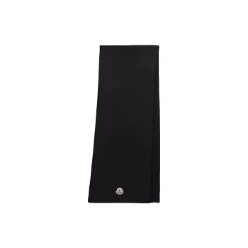 Moncler Ribbed Knit Wool Scarf