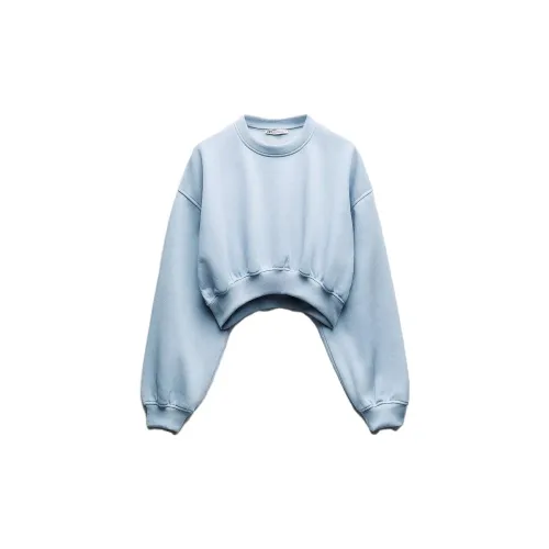 ZARA Sweatshirts Women's Light Blue