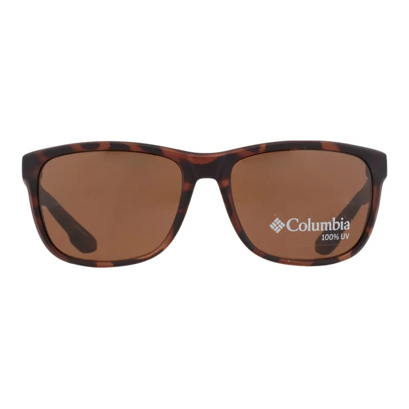Columbia Plastic Irregular Shape Sunglasses Unisex Brown-1