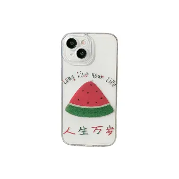 US8ACC Silicone Material Watermelon Longevity Phone Cases IPhone13/14/15/Pro/Ma Refreshing