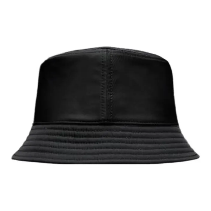 Moncler Cotton Satin Bucket Hats Women's Black-1