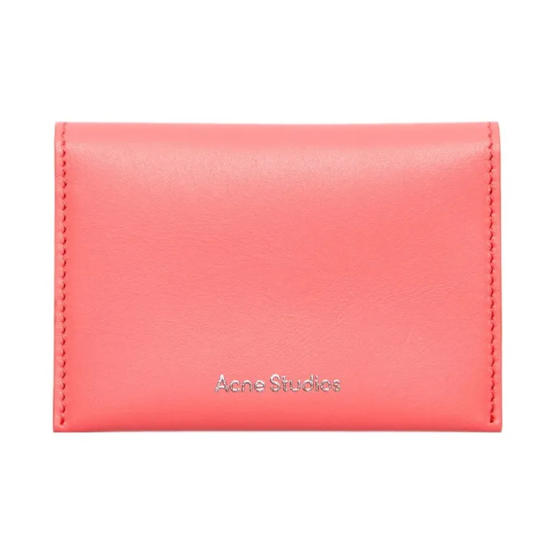 Acne Studios Calfskin Wallet Women's Electric Pink-0