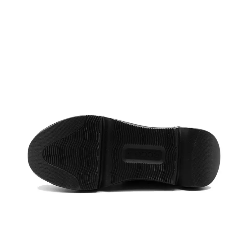 Ecco Tide Fun Cushioning Slip Resistant Mid Top Chunky Sneakers Women's Black-4