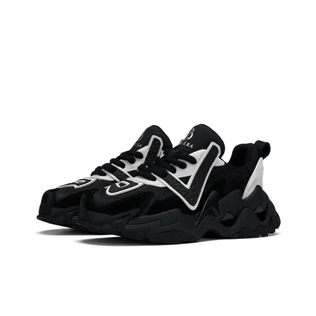ZSBELLA Cushioning Height Increasing Wear-Resistant Breathable Slip-Resistant Low-Top Chunky Sneakers Men's-1