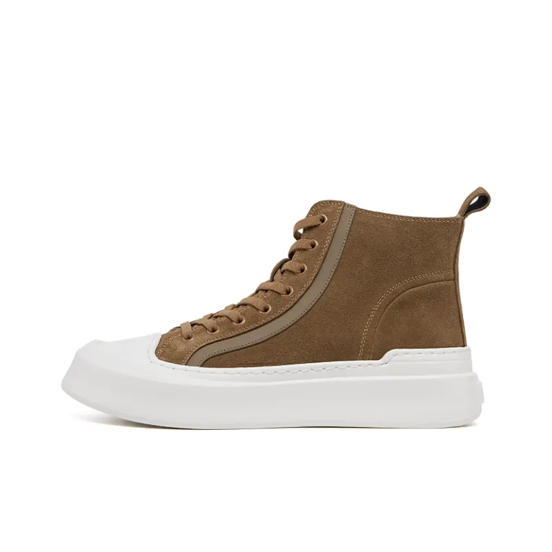 VICKI BROWN Abrasion Resistant Mid Top Canvas Shoes Men's-0