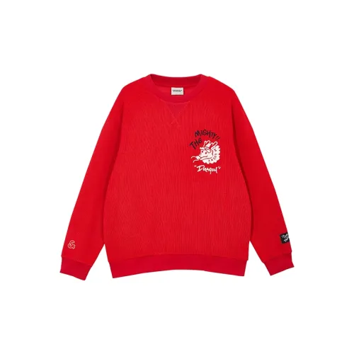 JACK&JONES Year Of The Dragon CNY Series Sweatshirts Unisex F16 Red