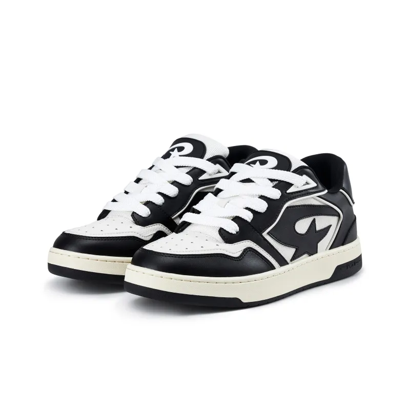 PCLP Casual Skateboard Shoes Unisex Panda Black White-2