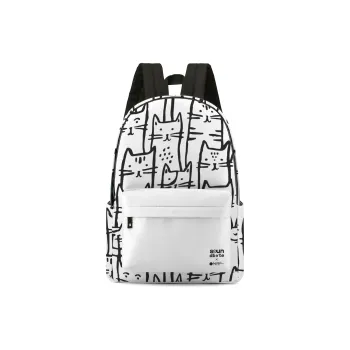 ONRF Polyester Backpack Medium Size Unisex White