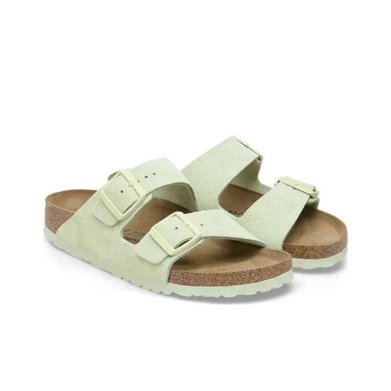 Birkenstock Arizona Big Buckle Nubuk Leather 'Green'-2