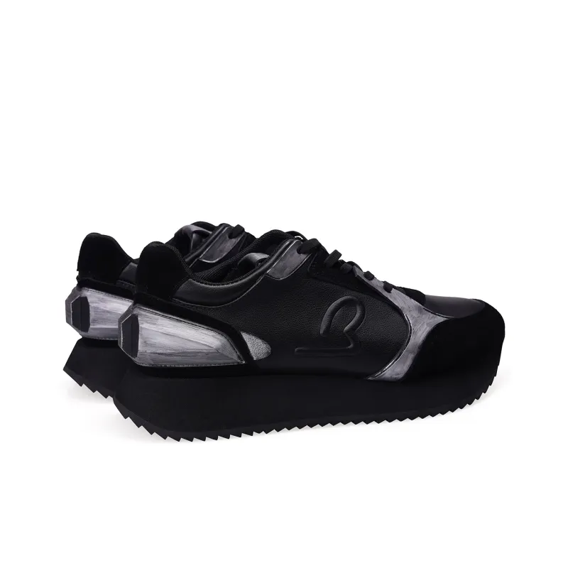 BOSSSUNWEN Casual Shoes Men Low Top Black, White-3