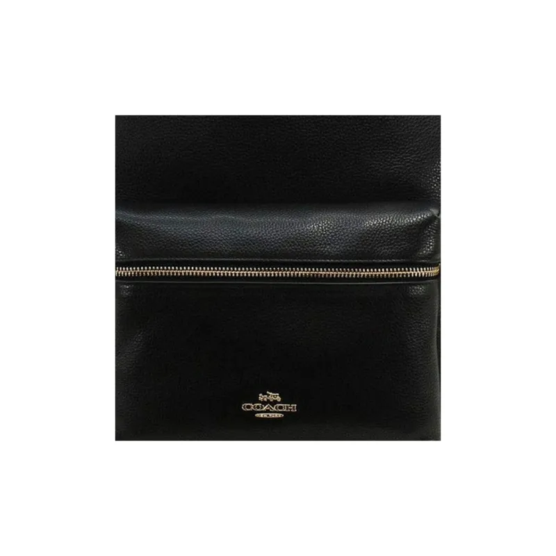 COACH Charlie Leather Backpack Large Size Women's Black-4