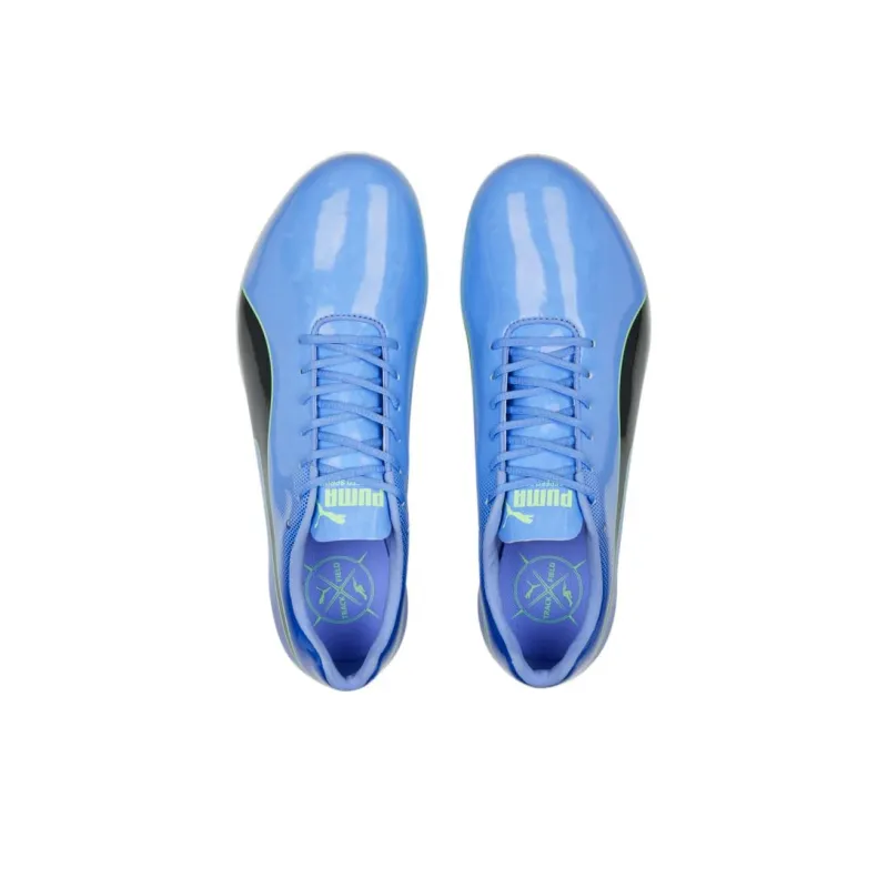 PUMA Evospeed Sprint 14 Cushioning Wear Resistant Low Top Running Shoes Men's Blue Black-3