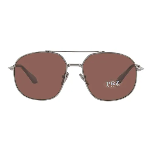 PRADA Metal Aviator Sunglasses Men's Silver