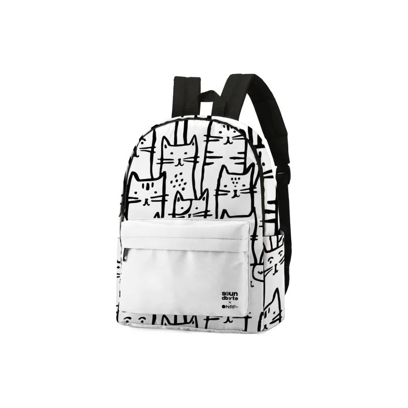 ONRF Polyester Backpack Medium Size Unisex White-1