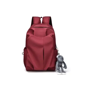 GEERDUN Durable Fabric Backpack Regular Unisex Black/Red/White/Gray
